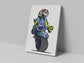Rossi Cartoon Sketch Canvas Print