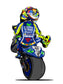 Rossi Cartoon Sketch Canvas Print