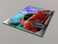 Porsche Red Foamex Print