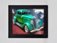 Classic Car in Green Framed Print