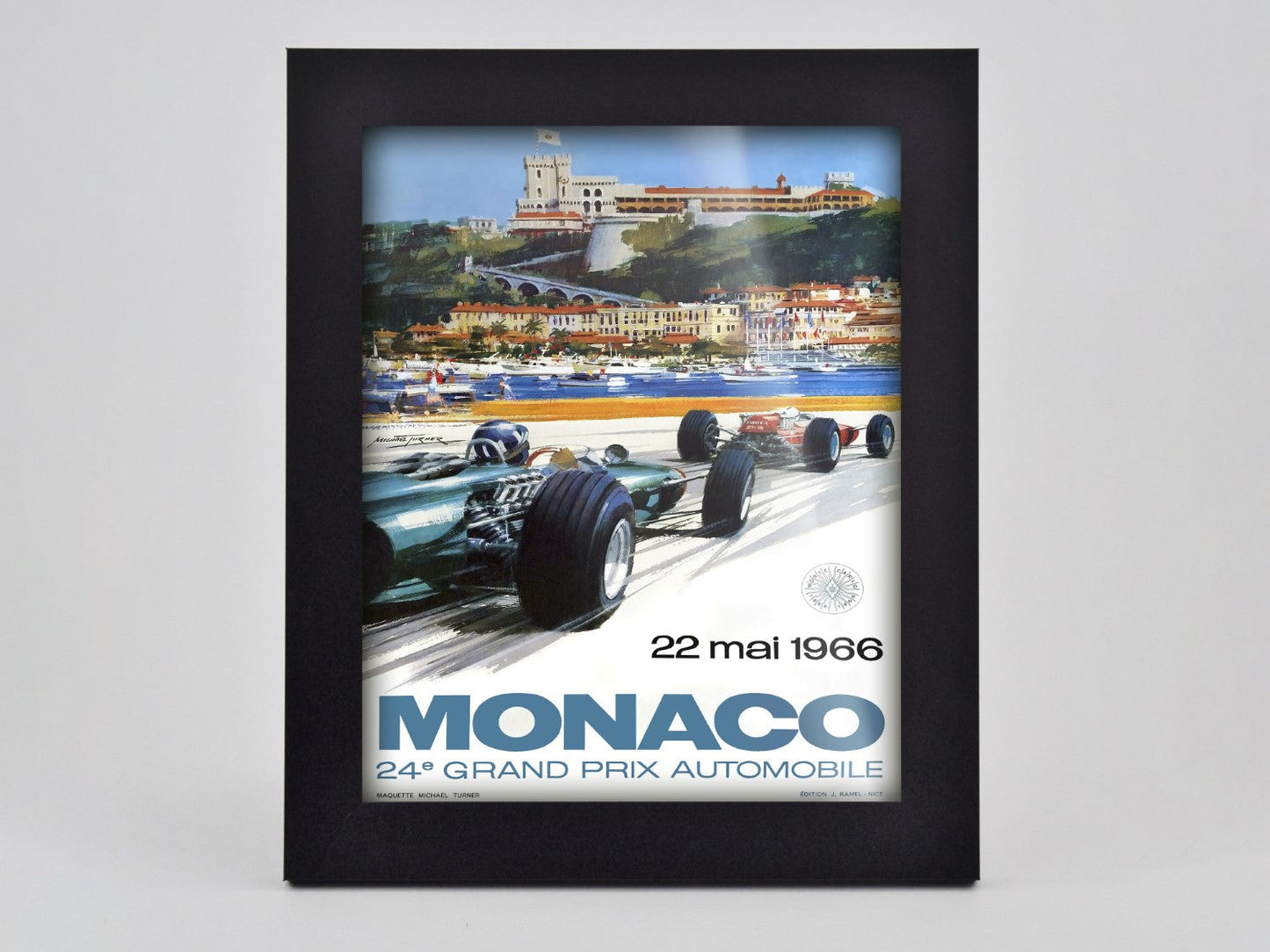 monaco 1966 Poster Framed Print