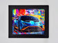 Lambo Colour Splash Framed Print