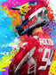 Roczen in Red Framed Print