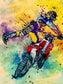 Jeremy Mcgrath Leg off Canvas Print