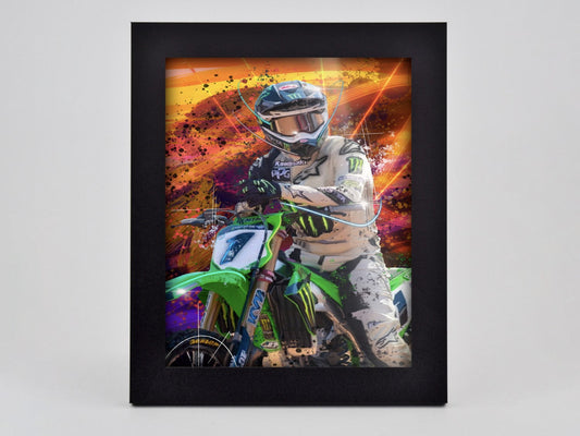 Carmichael on Orange Framed Print