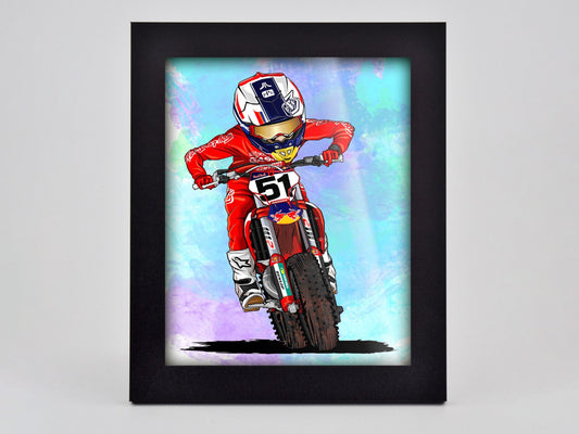 Barcia Cartoon Framed Print