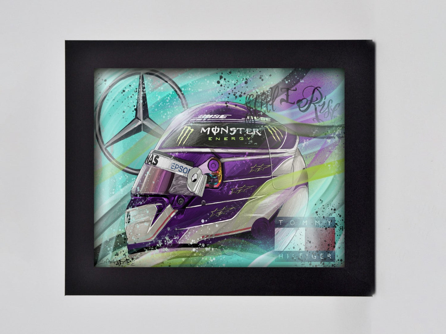 Lewis Hamilton Helmet 2020 Framed Print