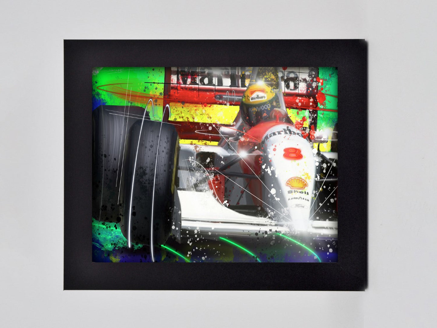 Senna Marlboro Framed Print