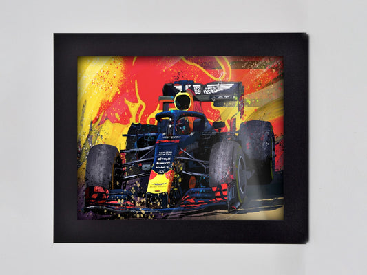 Max Verstappen Aston Martin Framed Print