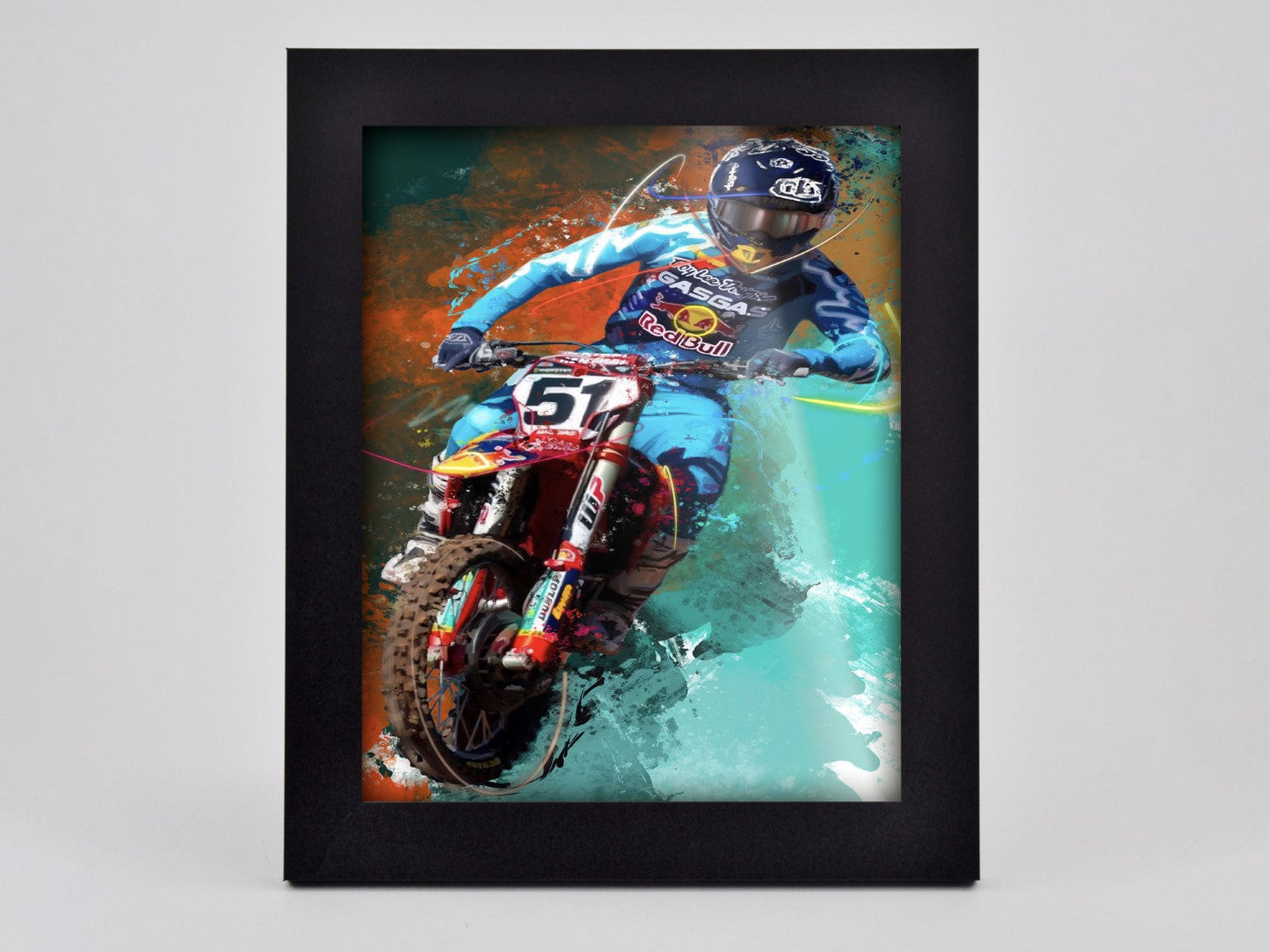 Barcia in Blue Framed Print