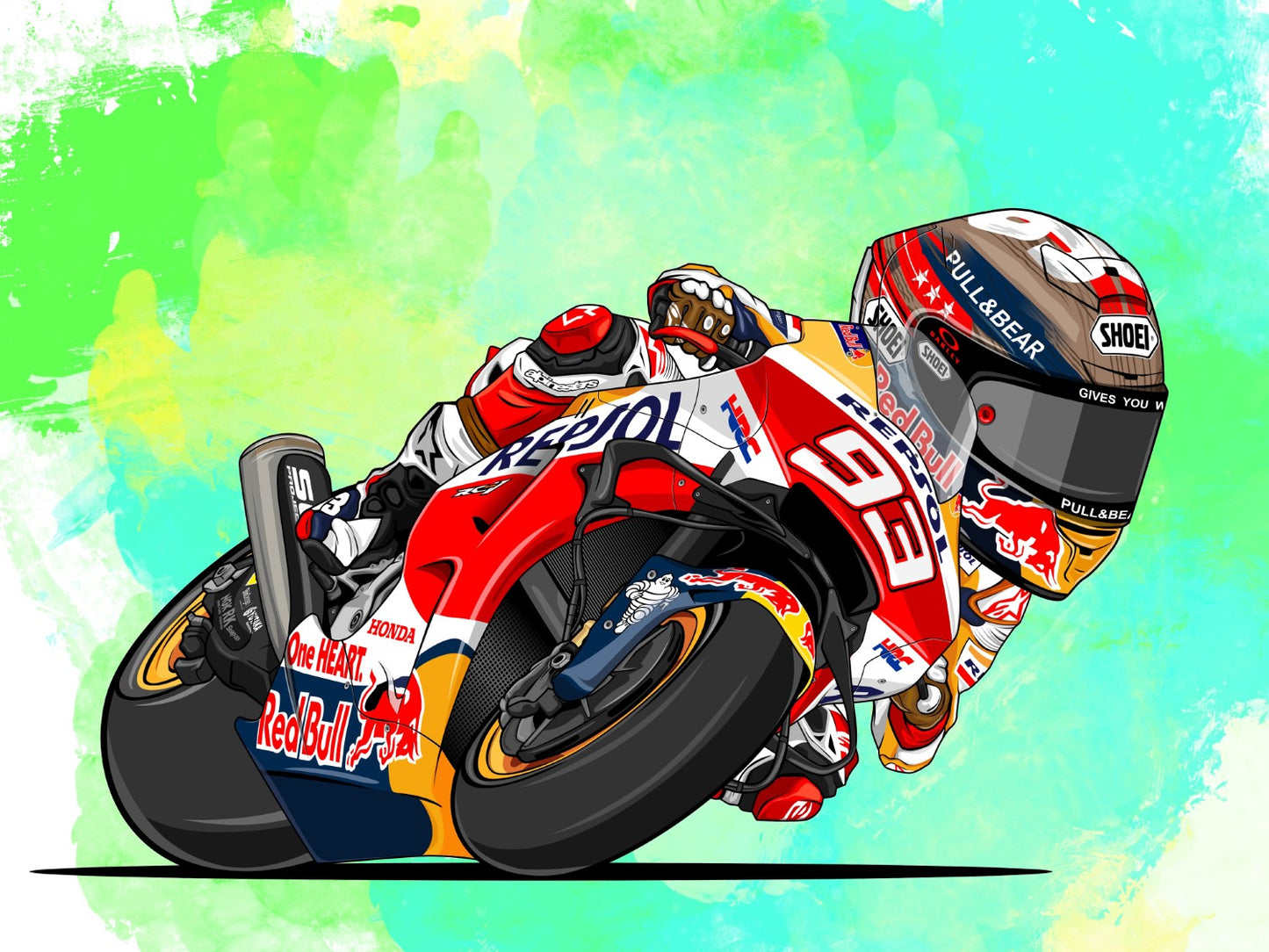 Marquez Cartoon Framed Print