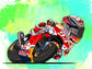 Marquez Cartoon Framed Print